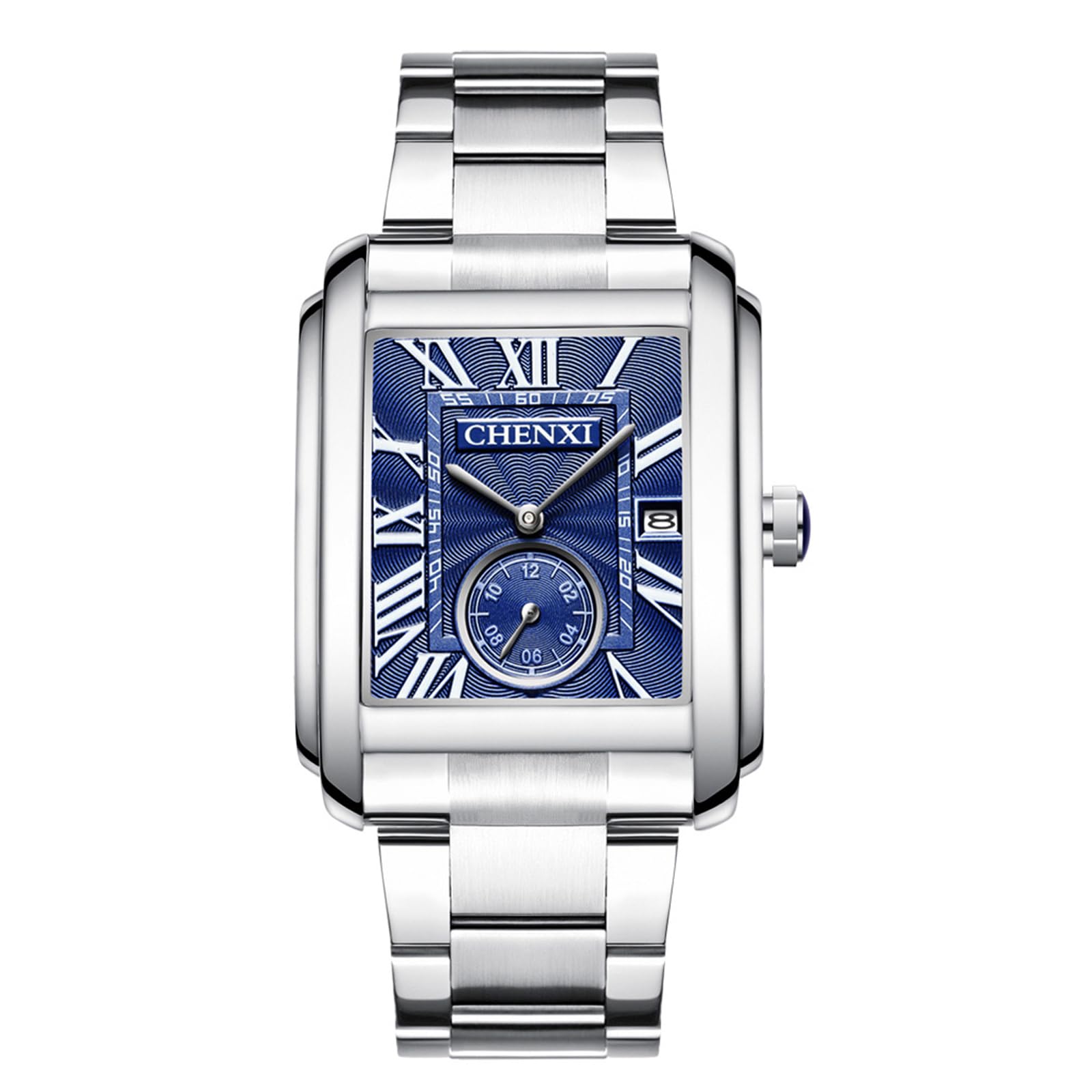 s*t様 アナログ時計 ステンレススチール メンズ アリアス アナログ腕時計 紳士用 伸縮メタルバンド 3気圧防水