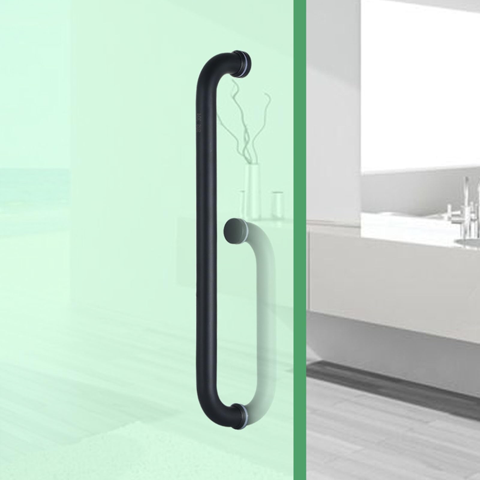 Sumnacon Lot De 2 Poignées De Porte En Acier Inoxydable De 30,5 Cm