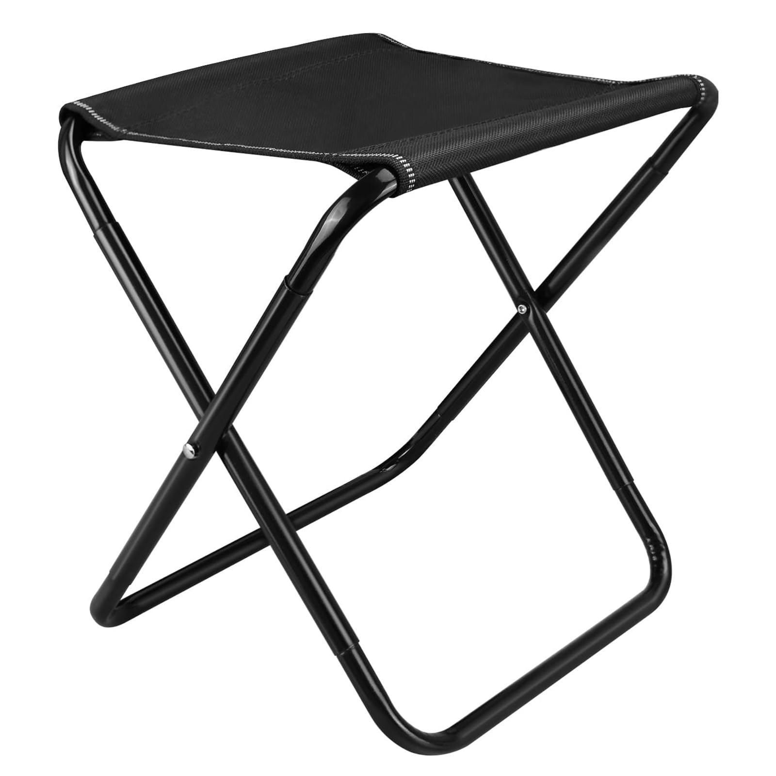QHDPKU Portable Folding Stool, 12.5 Inch Camping Stool with Carry Bag, for Travel, Hiking, BBQ, Fishing, Hold Up to 450lbs (Size : 16in)