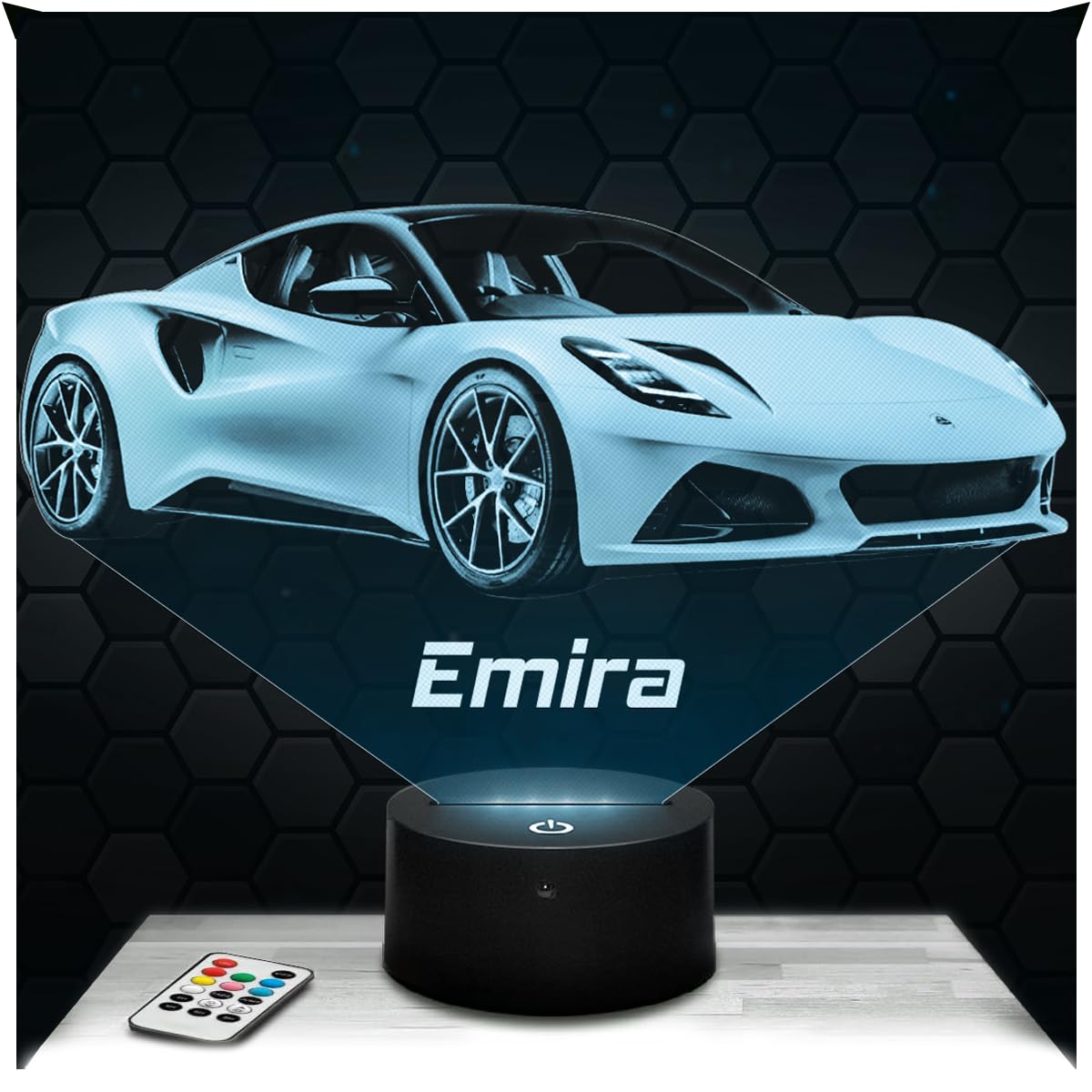 Lampephoto.fr - Car Emira L Supercar Tuning 3D Lamp Decoration, Gift idea for Men Car Emira L Adult Night Light Room Decor. Original Christmas, Gift Idea, Led Bedside, Merchandising