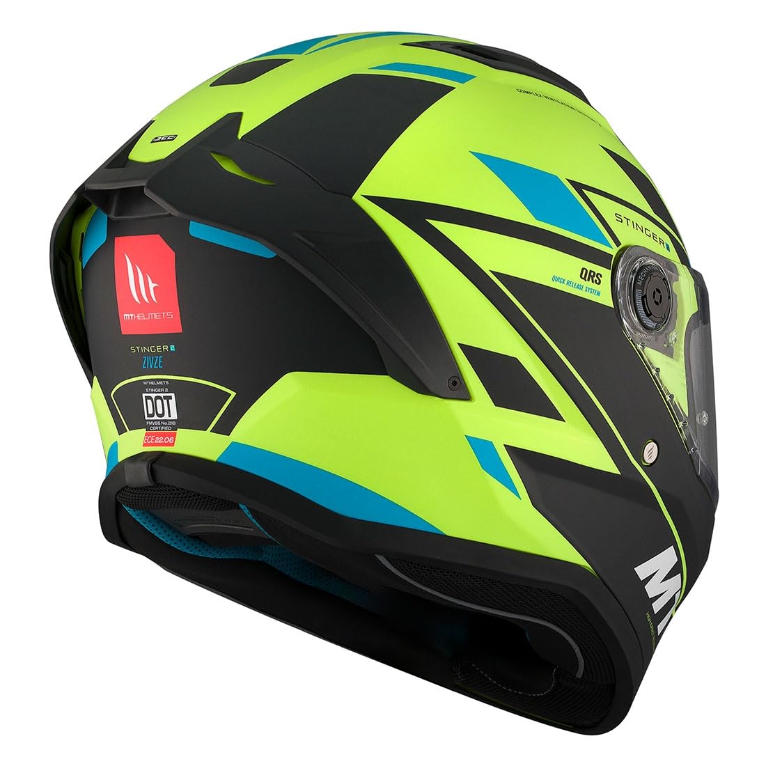 Casco Integral Stinger 2 ZIVZE C3 Verde Negro