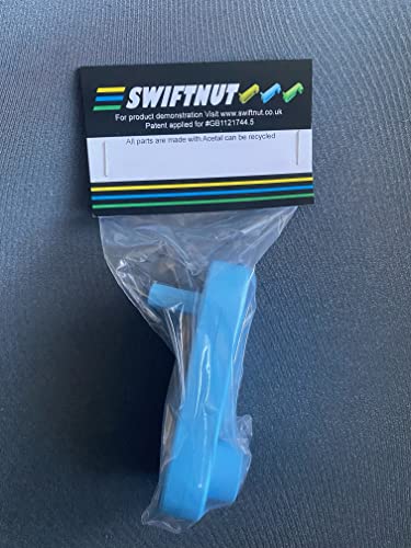 SWIFTNUT Nut-Runners for Threaded Rod Using Cordless Drill Pack of 1 for 8mm (M8) Nut, Blue, M 8