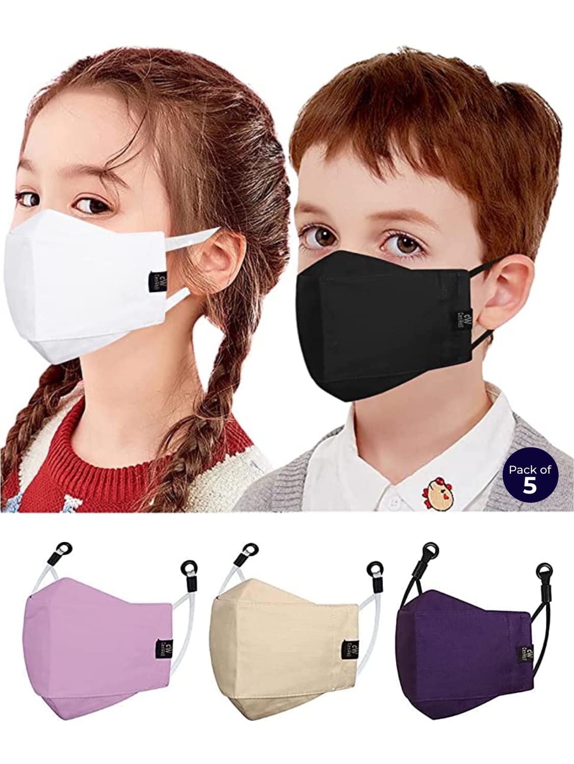 Cenwell Kids 3D Mask Reusable, Washable, Breathable & Comfortable Stylish Face Mask with Adjustable Earloops for Boys Girls Children Gift (B097DRYSVB) Amazon Price History, Amazon Price Tracker
