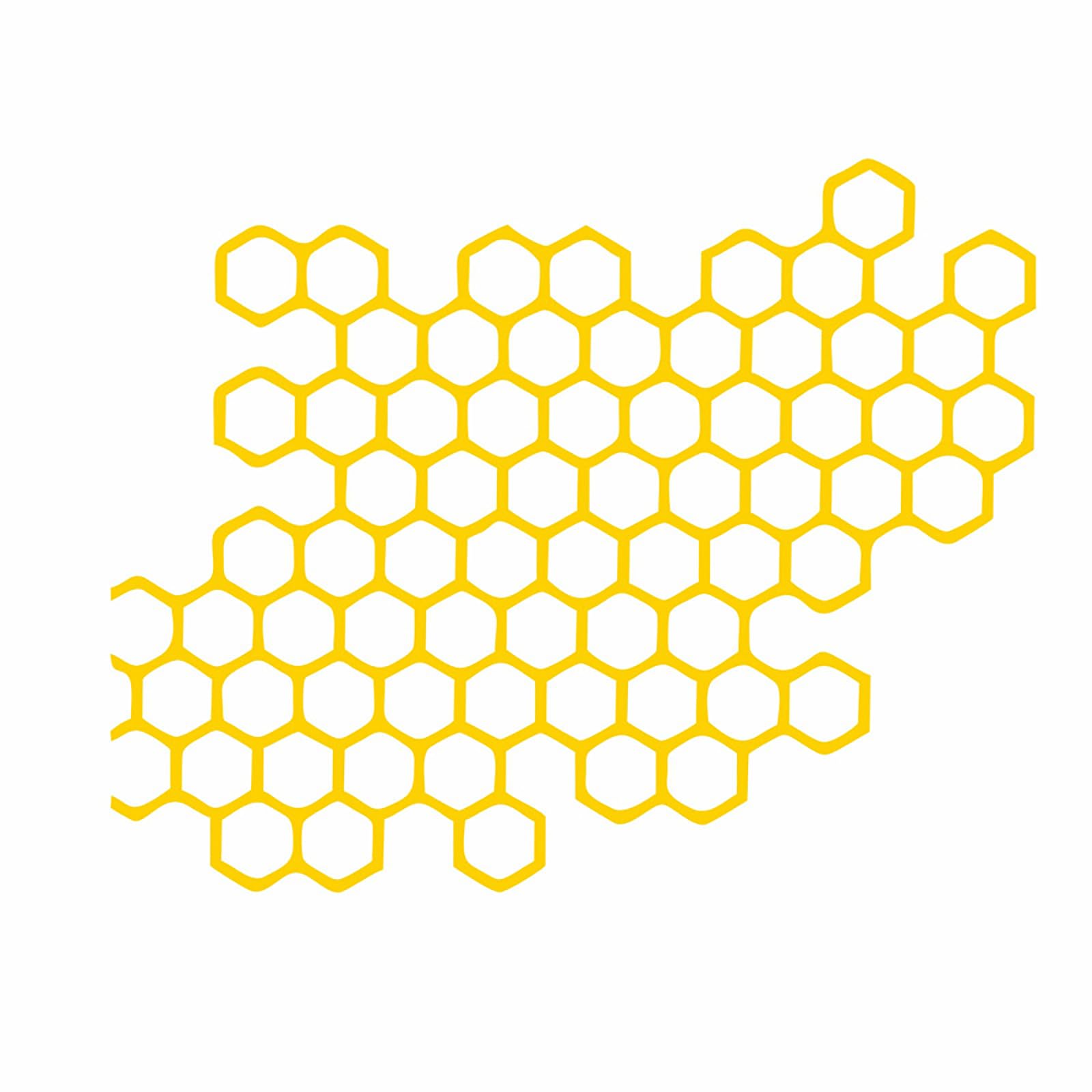 oringnat High Visibility Warning Stickers Hexagon Honeycomb Decals Adhesive Sticker Decoration for Motorcycle Car