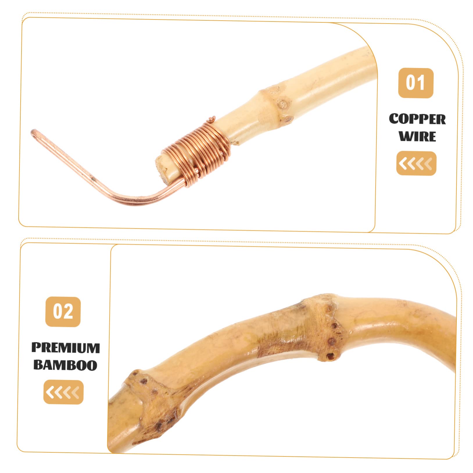 Asas Para Tetera De Bambú 18-22 Cm, Mango Ergonómico Tejido Resistente Al Desgaste, Empuñadura Reemplazable Para Tetera Doméstica y Portátil, Uso Cocina, Pack De 2 Piezas