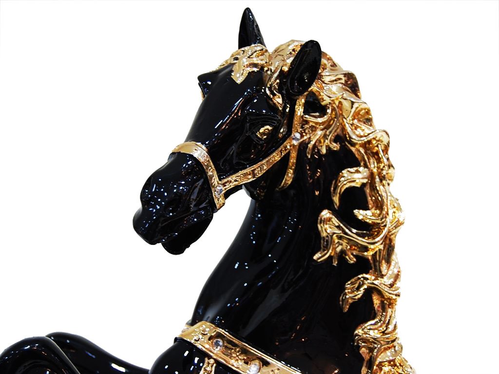 Amazon.co.jp: 立ち馬L 馬 跳ね馬 開運 招福 縁起物 風水金運 幸運