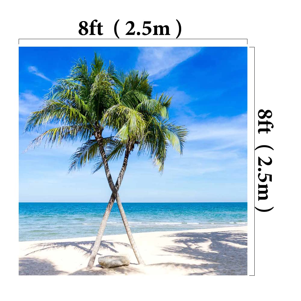 Amazon | Kate 2.5x2.5m 夏 背景布 砂浜 海 ヤシの木 写真撮影用