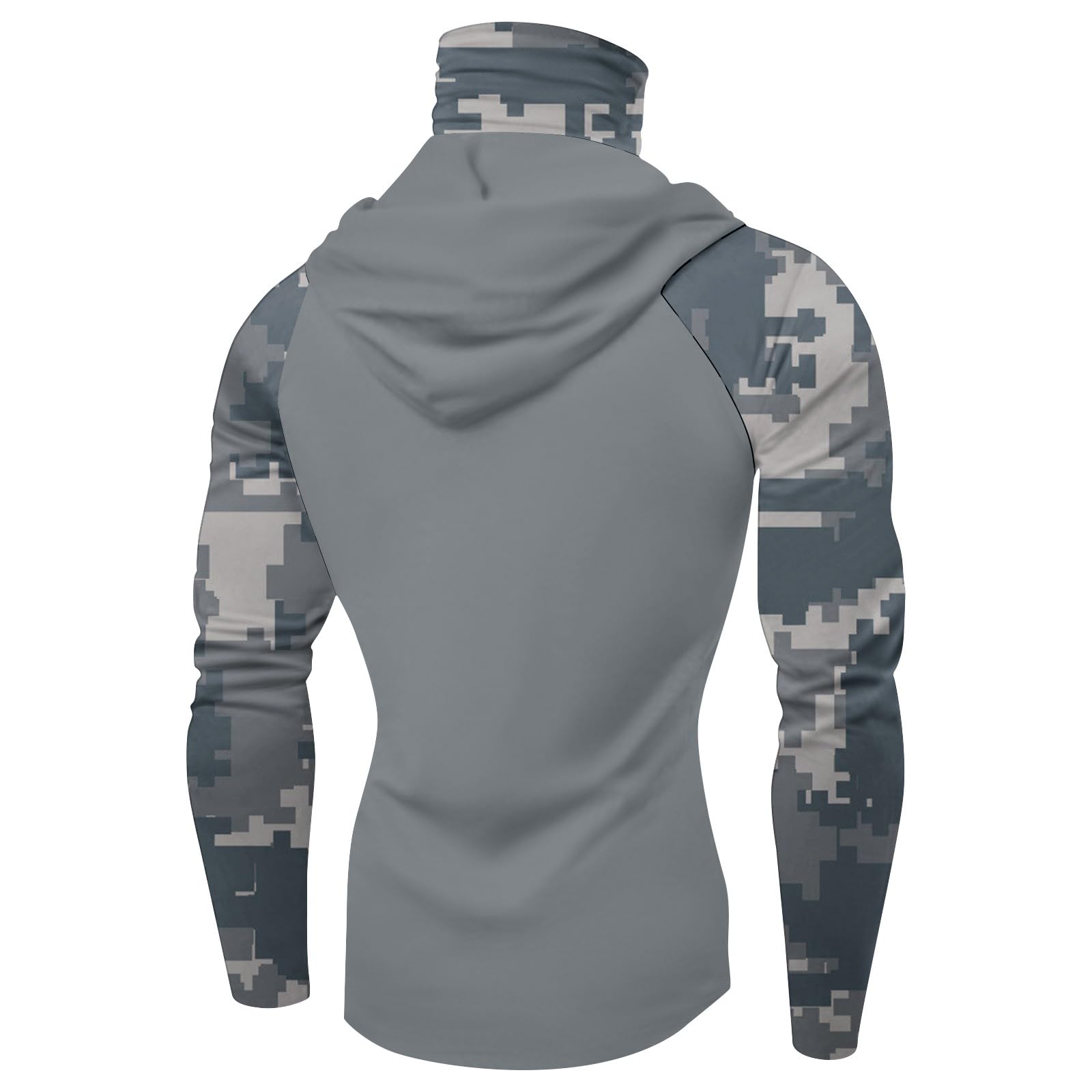 MOKBAY Camiseta Proteccion Solar Hombre Transpirable Running Manga Larga con Capucha UPF 50 Rashguard Ciclismo Gimnasio Deporte Trekking Camisetas