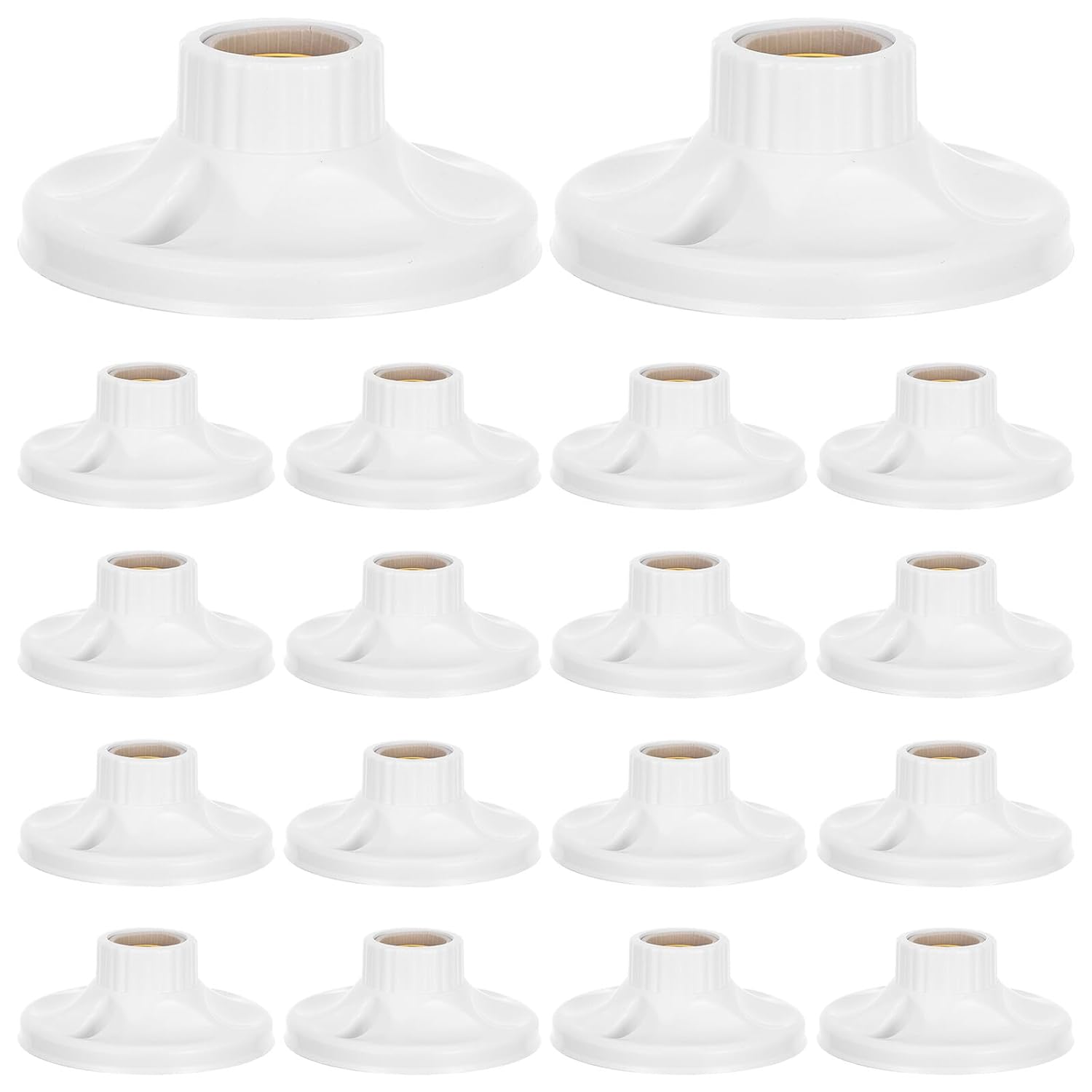 Vaguelly 24pcs Screw Base Light Socket Replacement Lamp Holders Lamp Bulb Bases for Indoor Fixtures Compatible with Dining Office Home Restaurant Lighting Easy Installation and Reliable