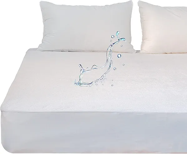Waterproof Mattress Protector Twin - Premiun Bamboo Viscose Terry Matressprotector Ultra Soft & Quiet, Breathable - Fitted Bed Mattress Cover