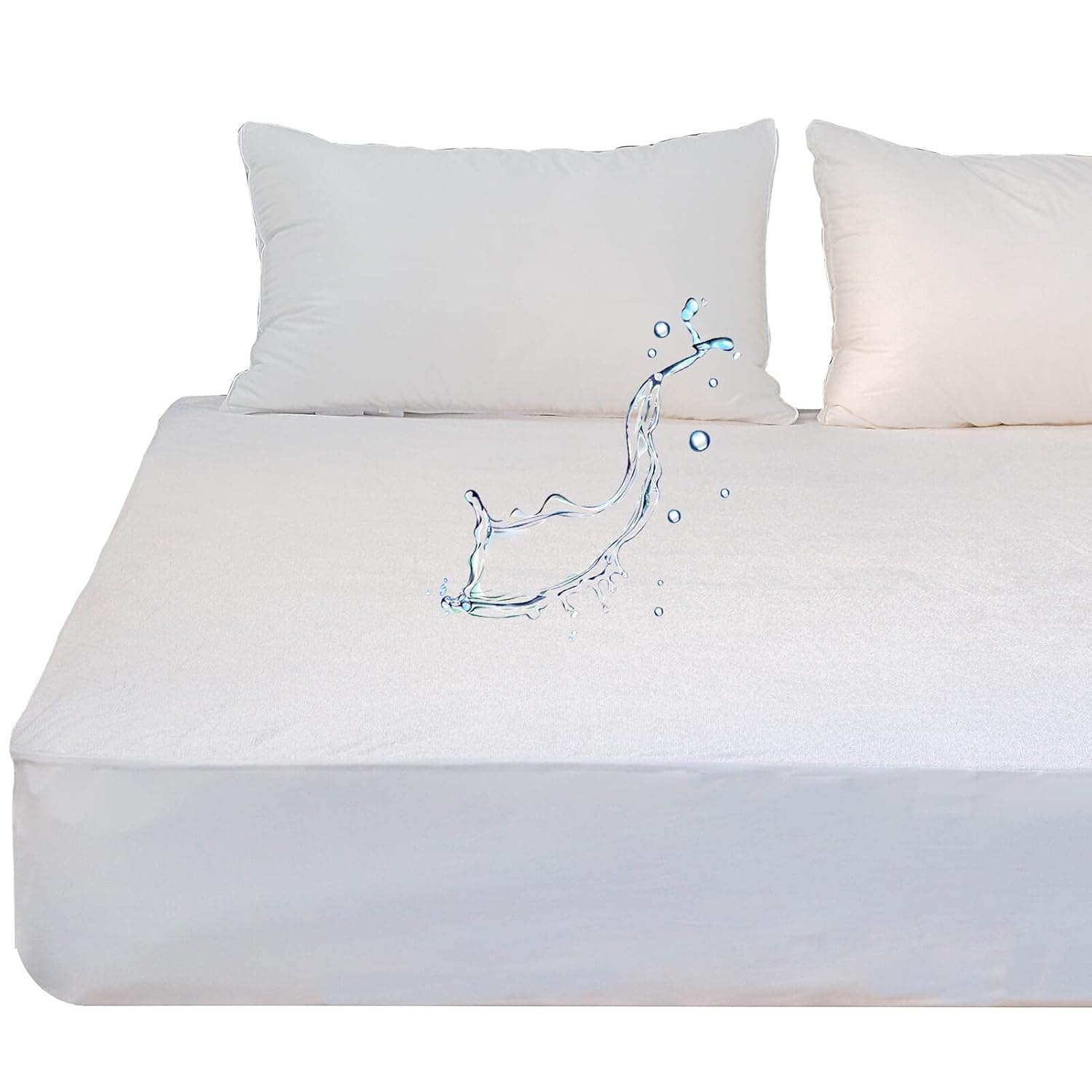 Waterproof Short King Mattress Protector for 72×75 RV Short King/California Bed Soft Noiseless Soft Terry Matress Cover Waterproof Short King Mattress Protector for 72×75 RV Short King/California Bed Soft Noiseless Soft Terry Matress Cover