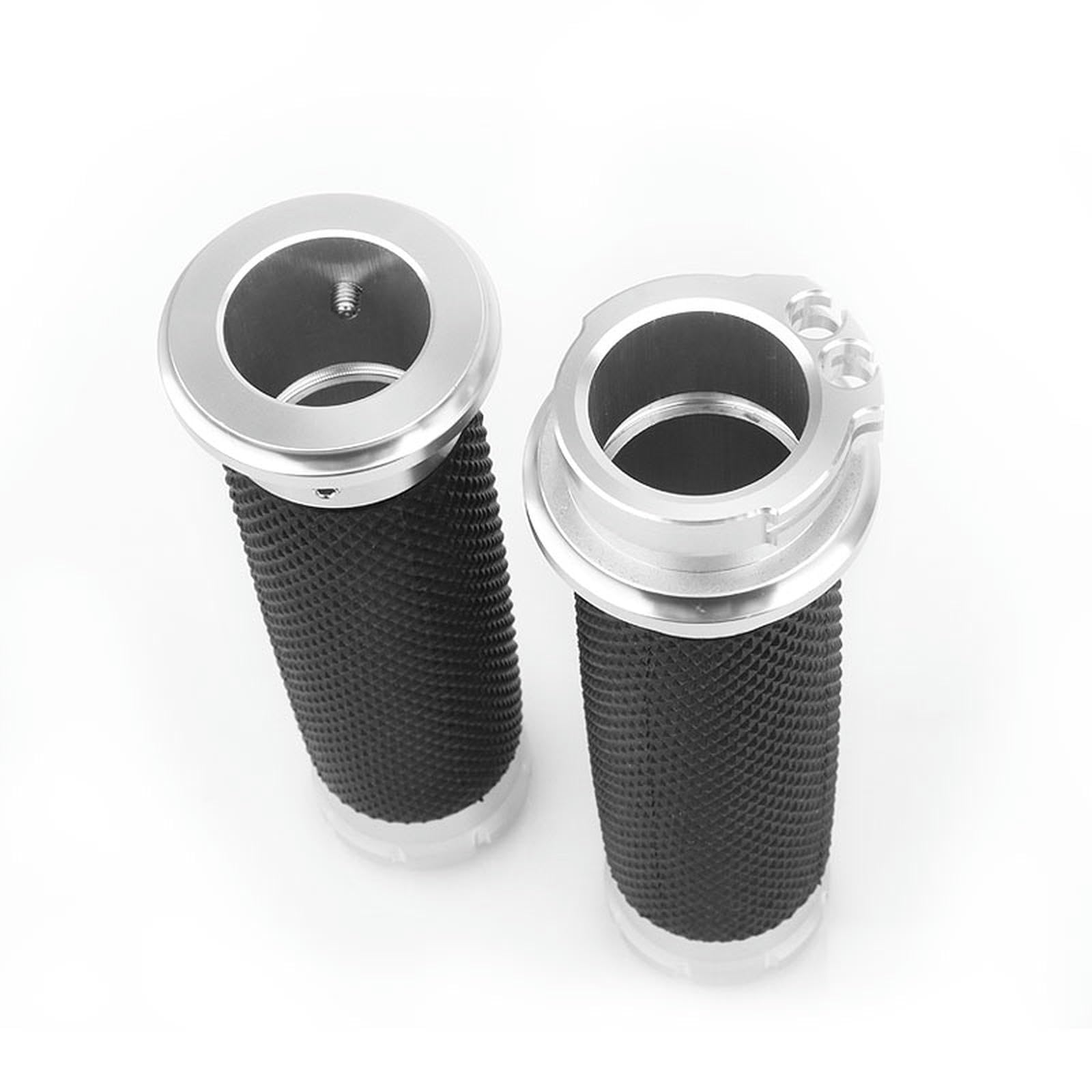 Uniwersalny motocyklowy uchwyt 25MM czarny chromowany ręczny do kierownicy Harley Sportster Dyna Softail Touring(Black)