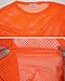 Sheer Mesh Fishnet Rave Festival Women's Crop Top, Neon Orange, X-Large