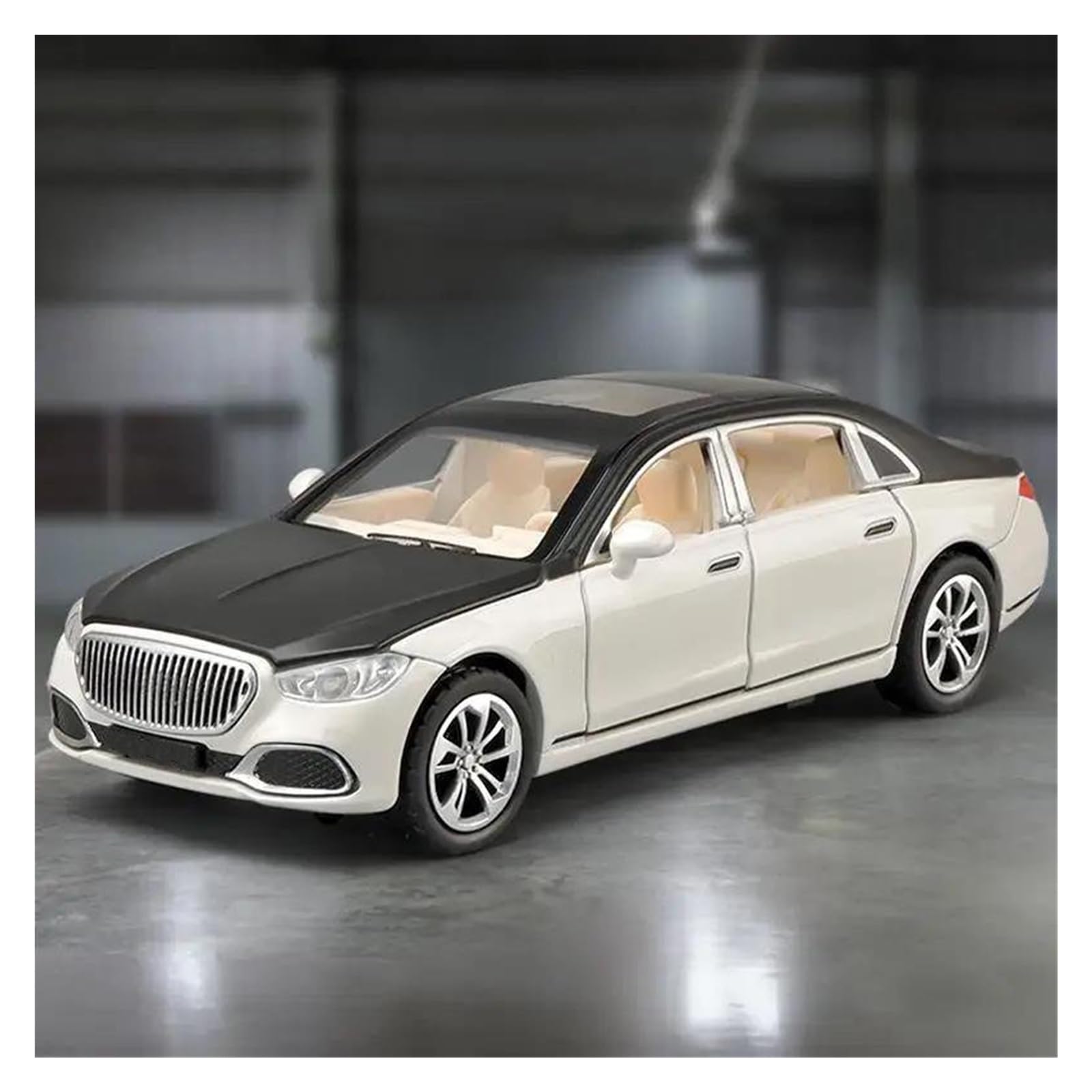 ONAIC Diecast Model Car 1:32 For Maybach S680 Alloy Diecast Metal Car Model Collect Hobby Ornaments(White)