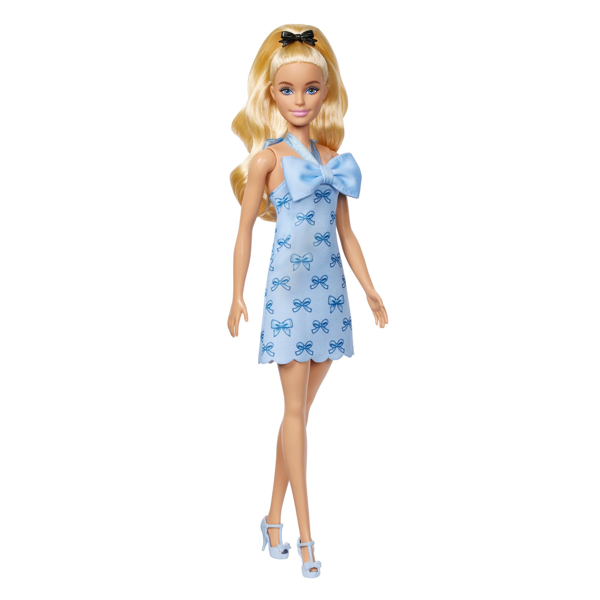 【新品】映画Barbie バービー人形　ブルーチェックワンピース　希少 Amazon.co.jp: バービー(Barbie) ファッショニスタ リボンブルー