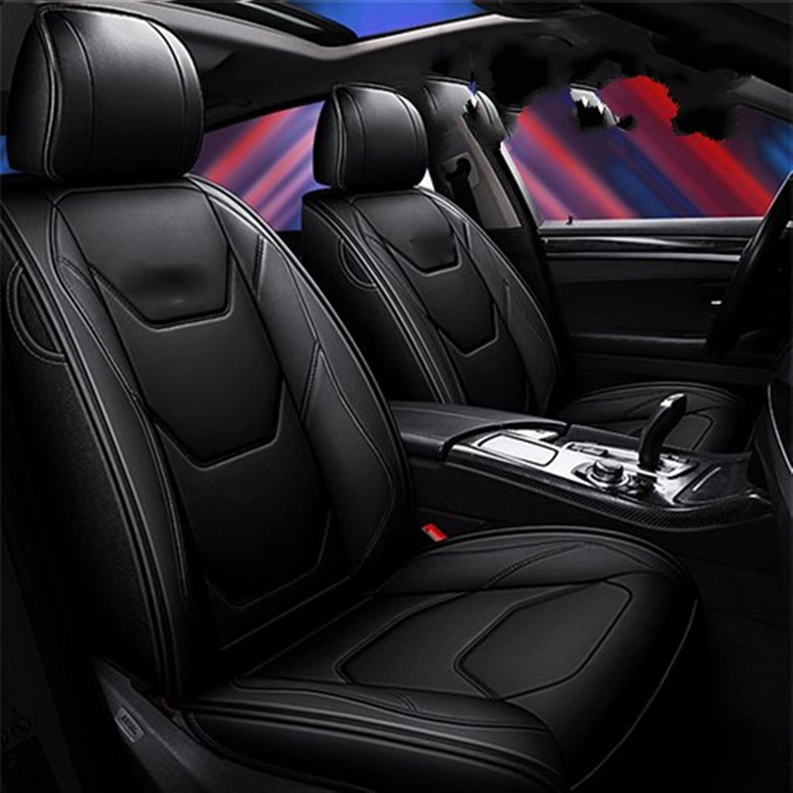JTWMTY Car Seat Cushion Covers Interior For Hyundai Getz Accent 2008 Santa Fe Tucson Elantra Creta For Veloster Grand I10 protectors