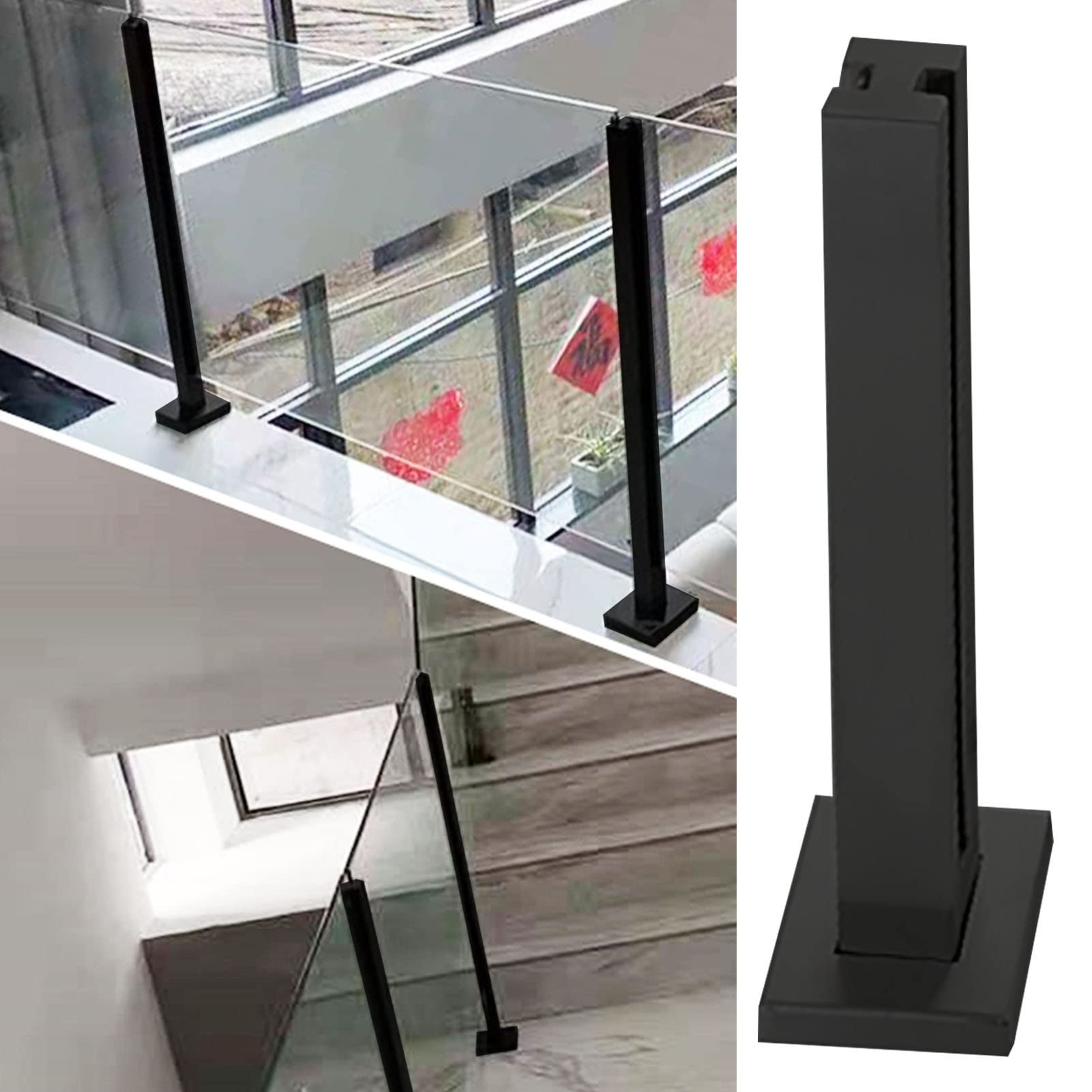Postes de vidrio para escaleras que garantizan una barandilla de seguridad elegante en balcones 1