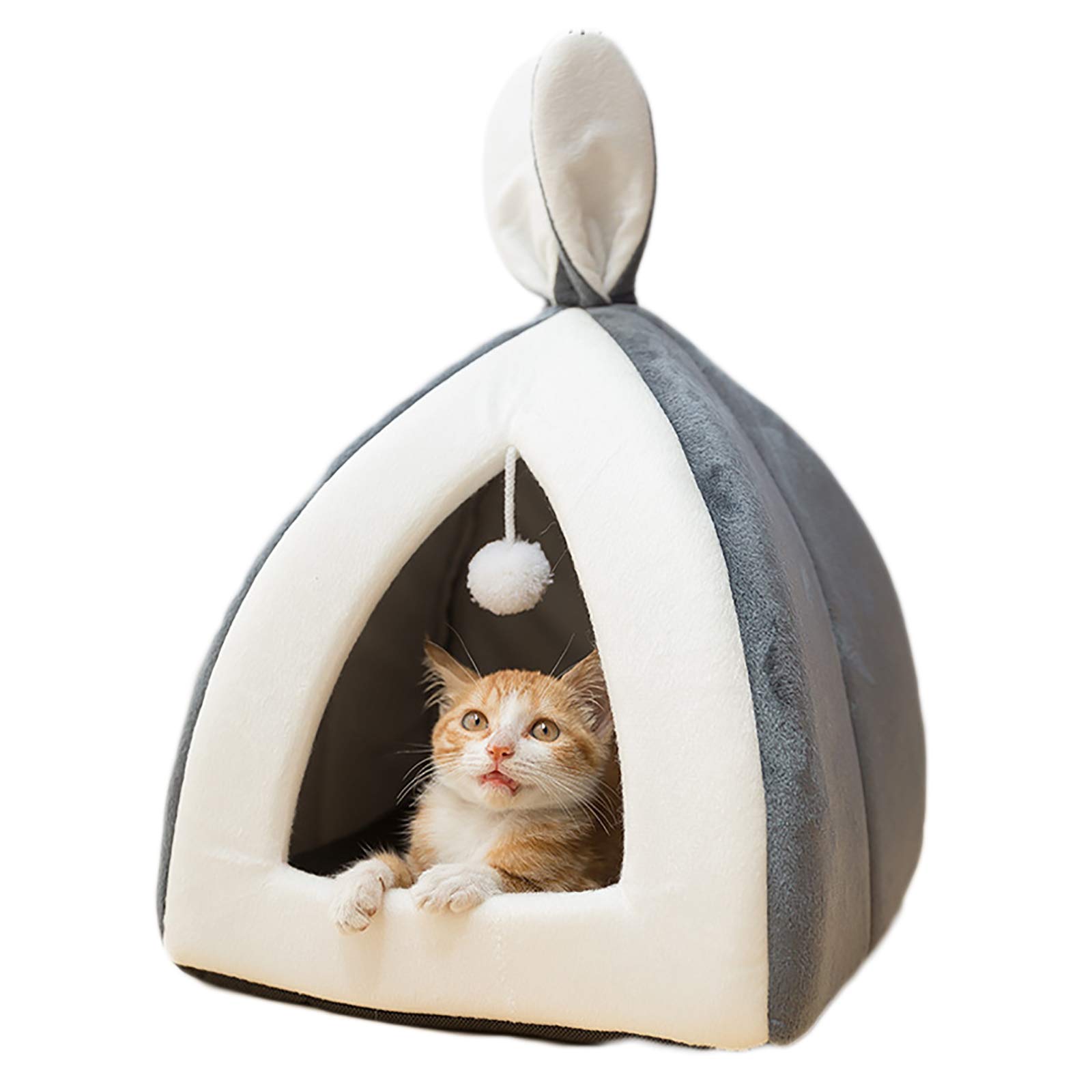 Lit pour chat sac de couchage avec fond antidérapant pour tapis de chaton