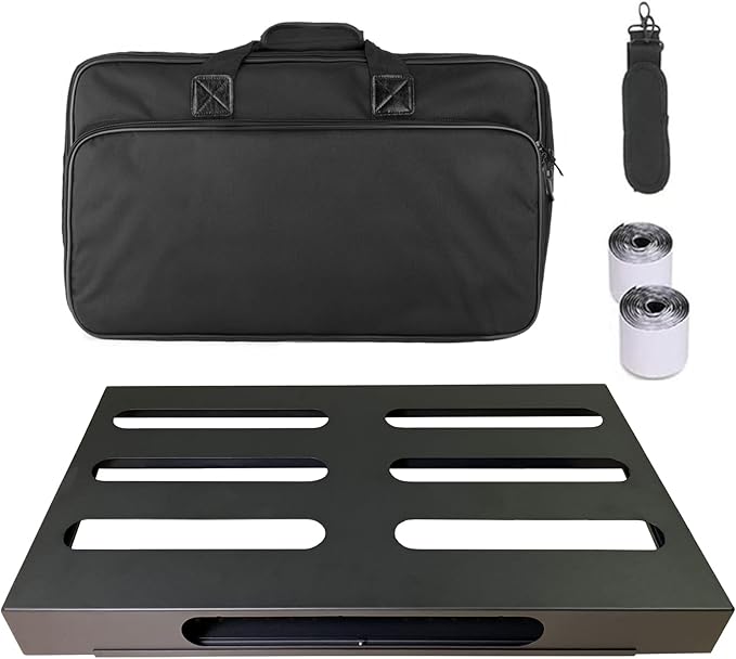 GOKKO Guitar Pedal Board 22" x 12.6" Guitar Pedalboard with