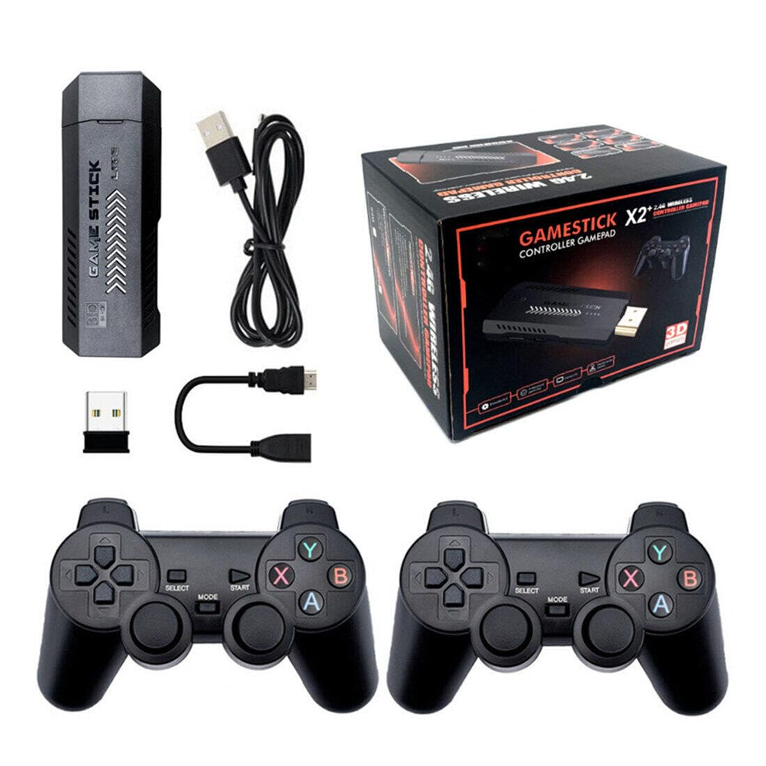 M10 X2PLUS Contrôleur Retro Game 4K 64G HD 2.4G P3 Sans Fil 30 000 Jeux Émulateurs Arcade Portables Console TV