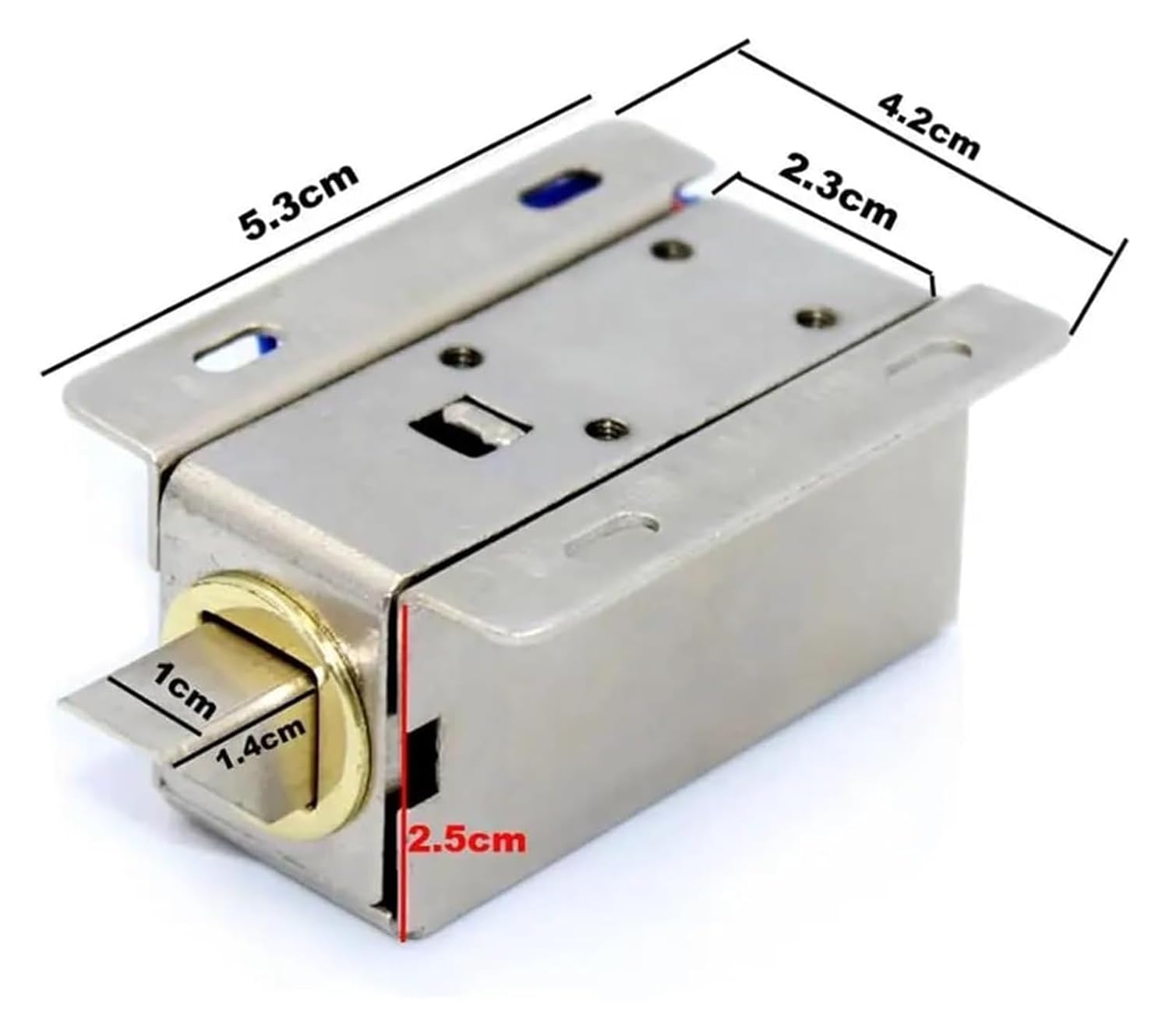 Electronic Door Lock Catch 12V 0.4A Release Assembly Solenoid Access Control(12V 0.4A Round)