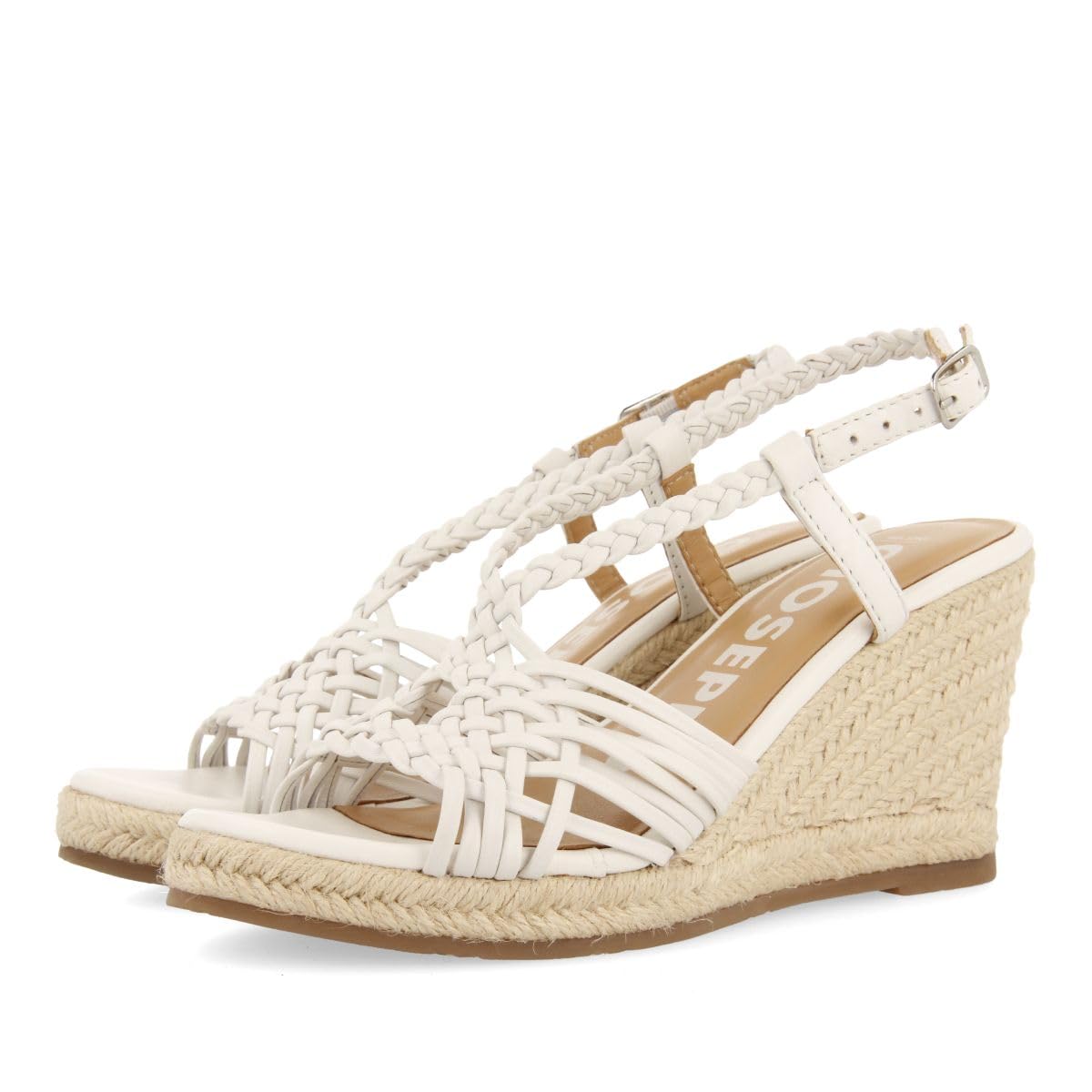 GIOSEPPO Glide, Women's Espadrilles Wedge Sandals, White, 37 EU, white, 5 UK