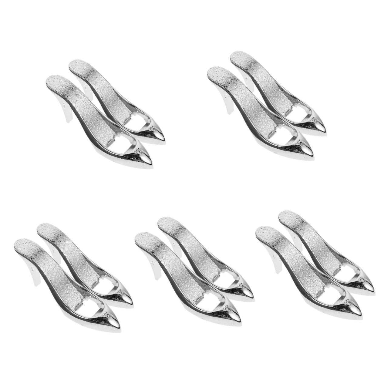 PRETYZOOM 10piezas Abrebotellas Multifuncional Forma De Zapato De Tacón Para Camping y Fiesta Abrebotellas Aleación De Aluminio Para y