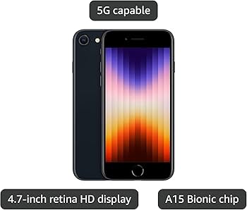 Amazon.com: Apple iPhone SE 3rd Gen, 64GB, Midnight - GSM Carriers Amazon.com: Apple iPhone SE 3rd Gen, 64GB, Midnight - GSM Carriers