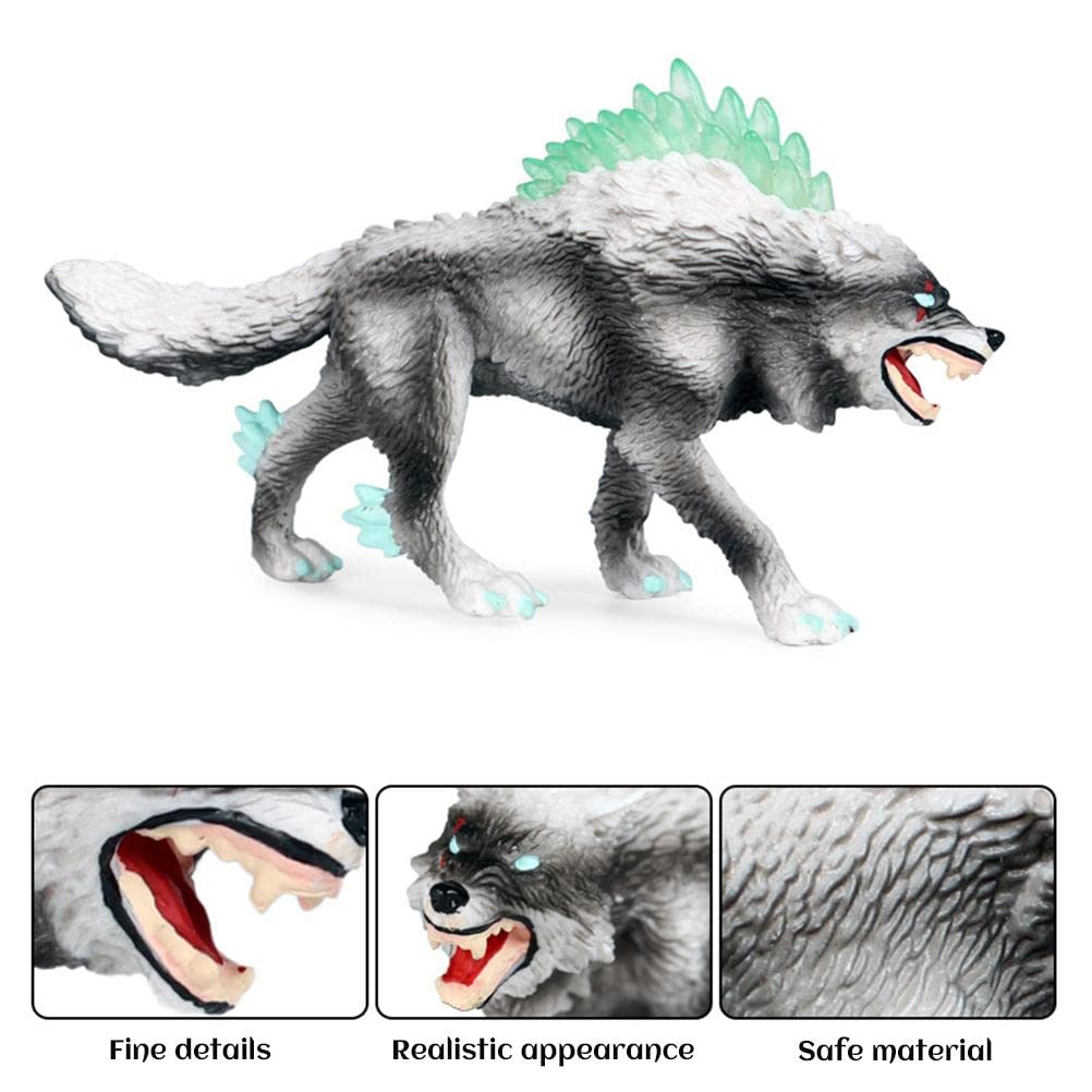 Wolf Figur Spielzeug – Realistische Braune Wolf-Nachbildung, Ca. 18 Cm, Ideal Zum Spielen & Dekorieren