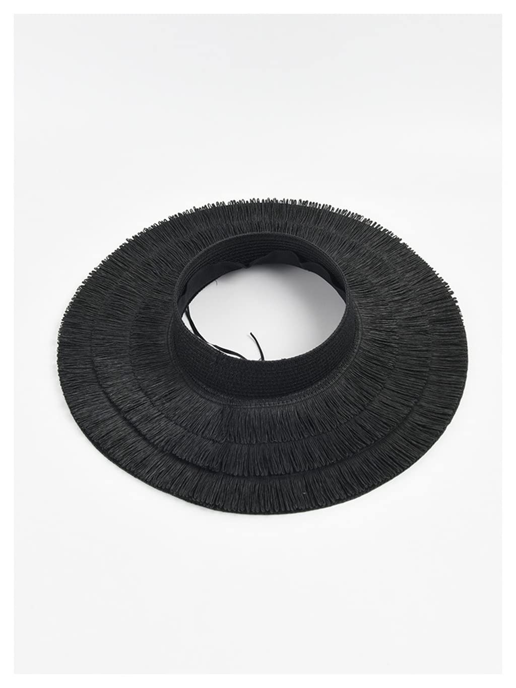 Sombreros de Visera para Mujer, Sombrero de Playa de ala Grande, Sombreros de Verano para el Sol, protección UV, Sombrero de Visera de Rafia