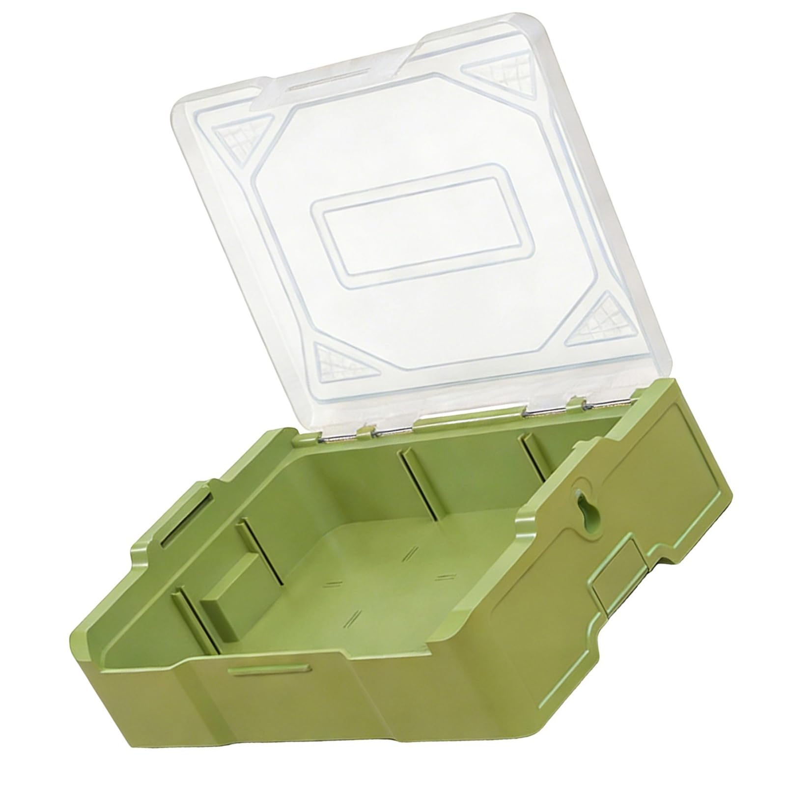 Hsioluted Easy Stackable Bin for Parts Organization Nestable Box and Removable Dividers Stackable Container for Organizing
