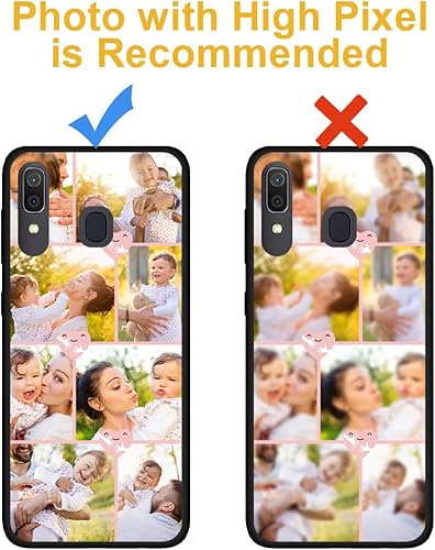 Miniatura 5 de Funda de teléfono personalizada para Samsung Galaxy A20 de 6.4 pulgadas, imágenes de fotos con collage personalizado, funda anticaída, funda suave
