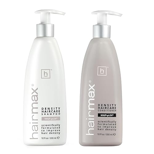 Hairmax Champú y acondicionador | Fórmula antiadelgazamiento | Terapia avanzada para cabello y cuero cabelludo para adelgazar el cabello | Limpia,