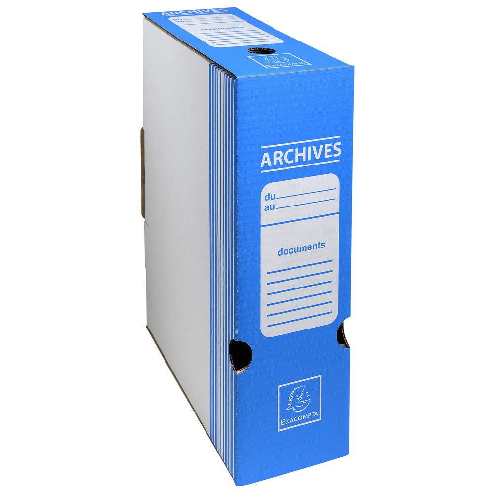 Boite archive dos 100mm carton ondule couleurs