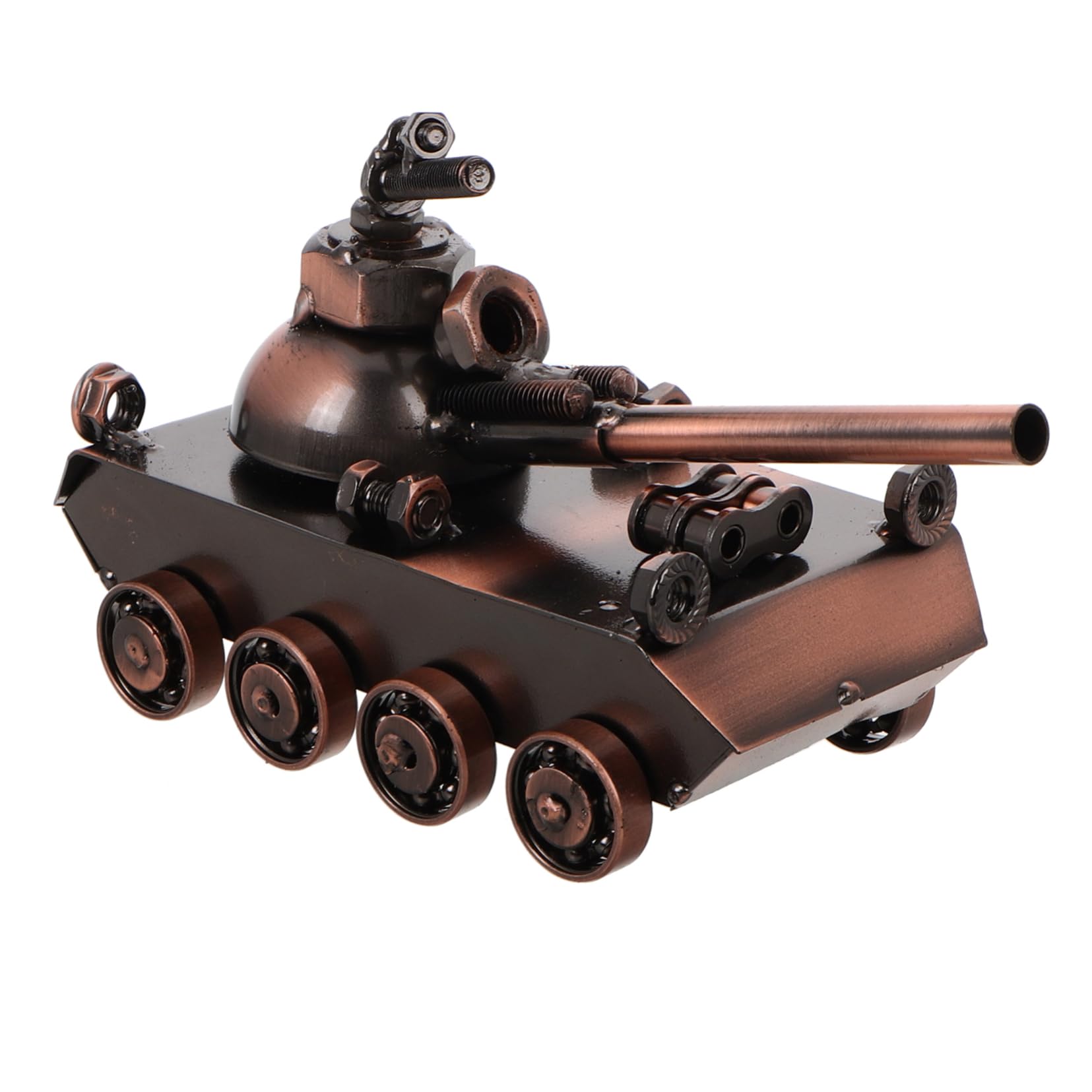 Cabilock Iron Art Tank Model Unique Cast Iron Sculpture for Home and Bar Decor Small Tank Decoration for Shop Display Exceptional Craftsmanship and Design Traditional Ornament