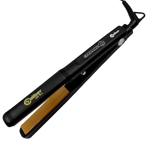 Caliber Plancha plana  1 pulgada .223 Rem Dual  Plancha profesional de turmalina cerámica  Temperatura de calor ajustable  Rizado, alisado, plancha