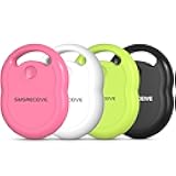 Air Tracker Tags-4 Pack [Apple MFI Certified], Smart Bluetooth Tracker Works with Apple Find My APP (iOS Only, Not for Android), Key Finder and Item Locator Smart Tag for Keys, Luggage, Backpack