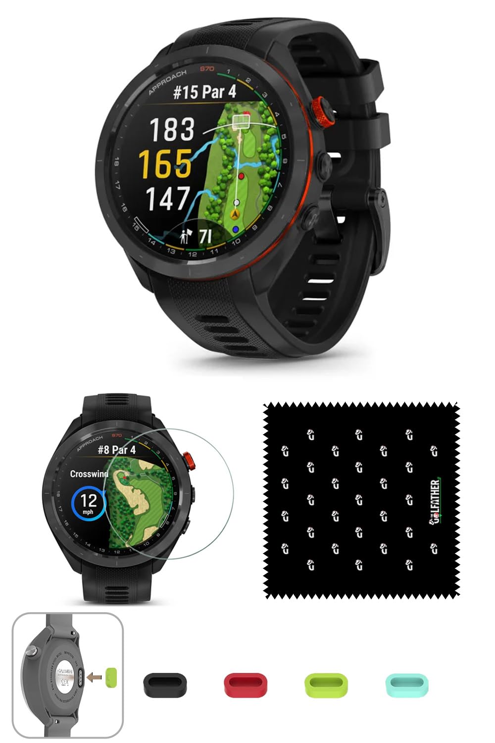 Garmin Approach S70, 47mm, Premium GPS Golf Watch, Black Garmin Approach S70, 47mm, Premium GPS Golf Watch, Black
