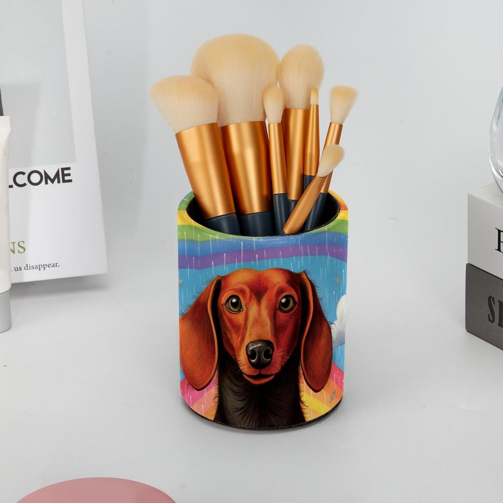 Portalápices De Escritorio, Contenedor Con 2 Cajones, | Cuotas Sin Interés