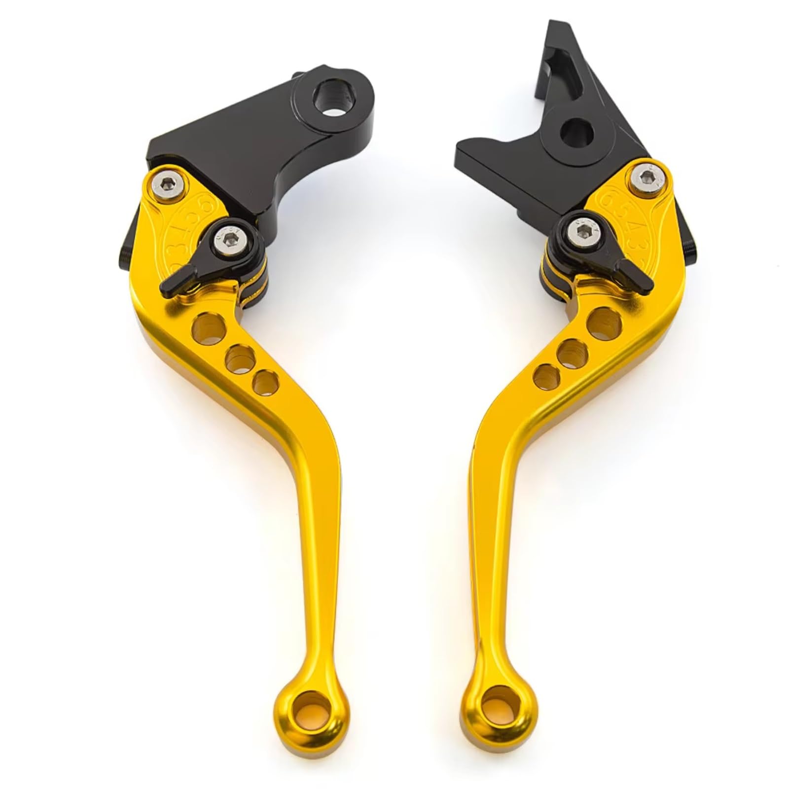 Naojino Brake Clutch Levers Compatible with Suzuki for GSXR600 for GSXR750 for K6 K7 K8 K9 2006-2010 for GSXR1000 2005-2006 CNC Motorcycle Brake Clutch Lever Handle(Yellow)
