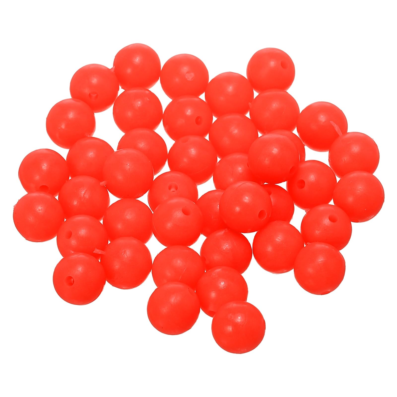 YELARXI Fishing Beads Glow Soft Plastic Fish Rigs 10 mm for Catfish (500 Pack, Red)