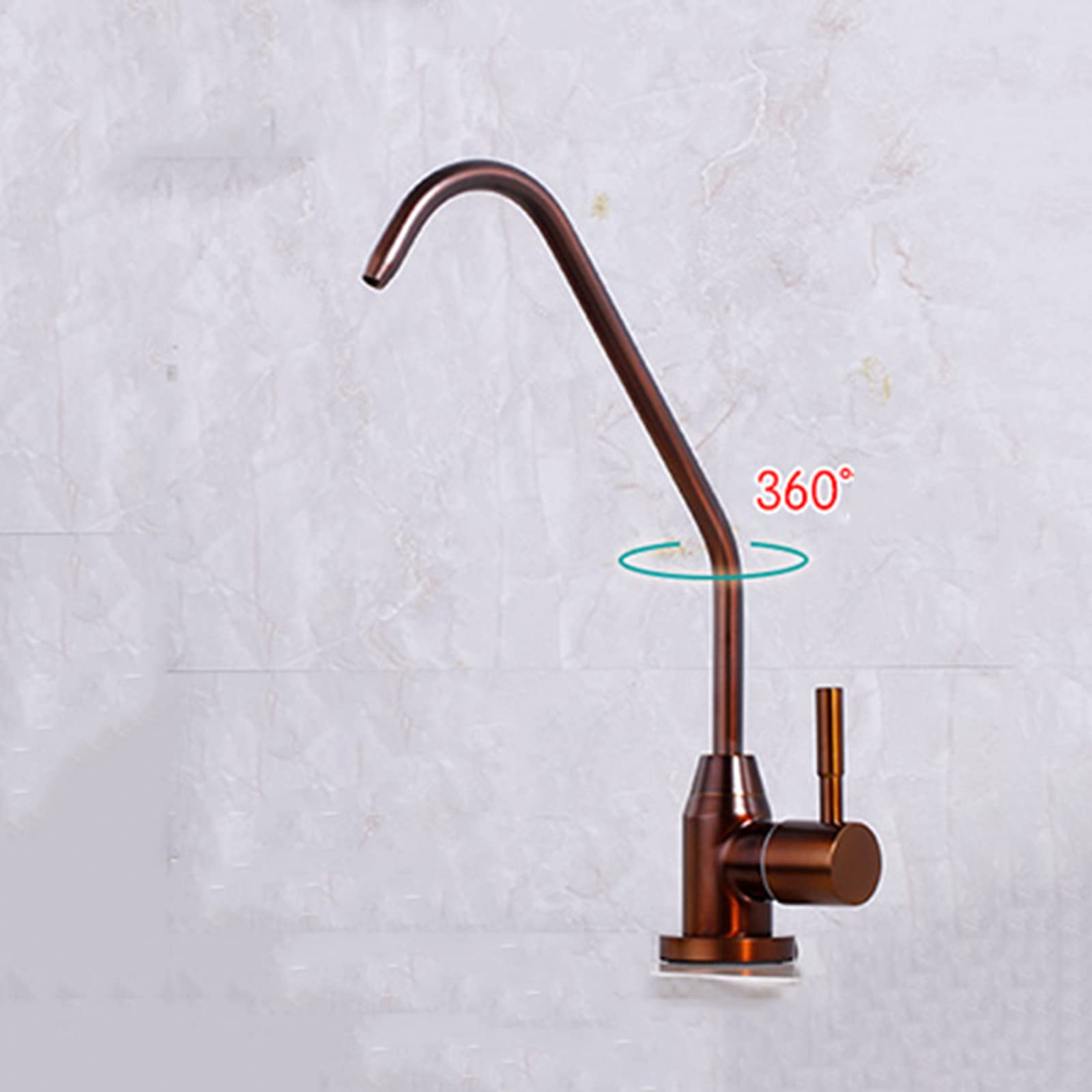 Cocina 360 Filtro de Agua Grifo Solo Grifo de Agua filtrada fría Grifo de Cocina de un Solo Orificio