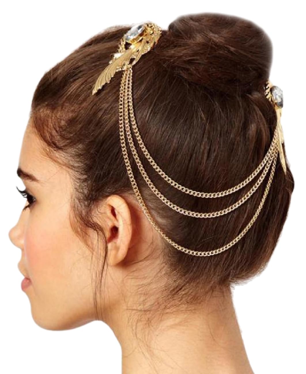Traziewell Headbands for Women's Hair Ladies Head Chain Golden Bridal  Headpiece Sequins Tassels Headband Layered Hair Piece Festival Hair  Accessories