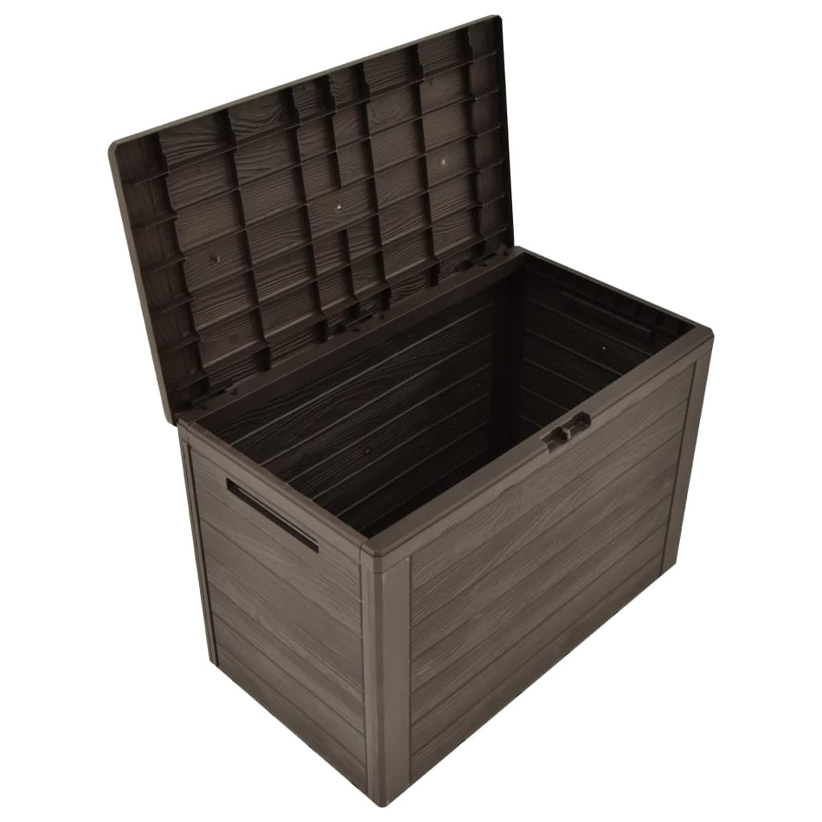ShGaxin Pudełko do przechowywania ogrodu brązowe 78x44x55 cm, Arcon Zewnętrzny, Baul Zewnętrzny Magazyn, Baul Ogród, Skrzynia Zewnętrzna Ogród - 49442