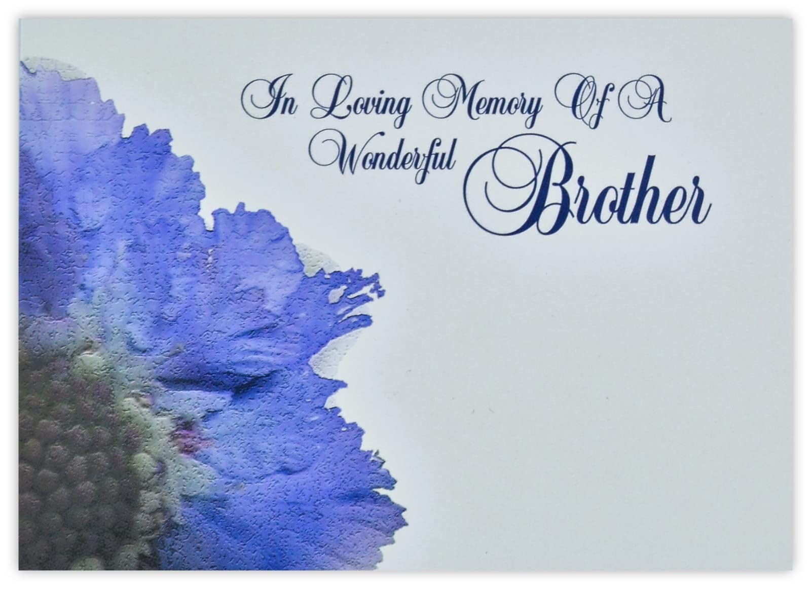 celloexpress In Loving Memory Brother (Pincushion) Flower Message Cards - 90mm x 125mm - Bereavement Florist Card Sympathy Condolences Notes (Pack of 12)