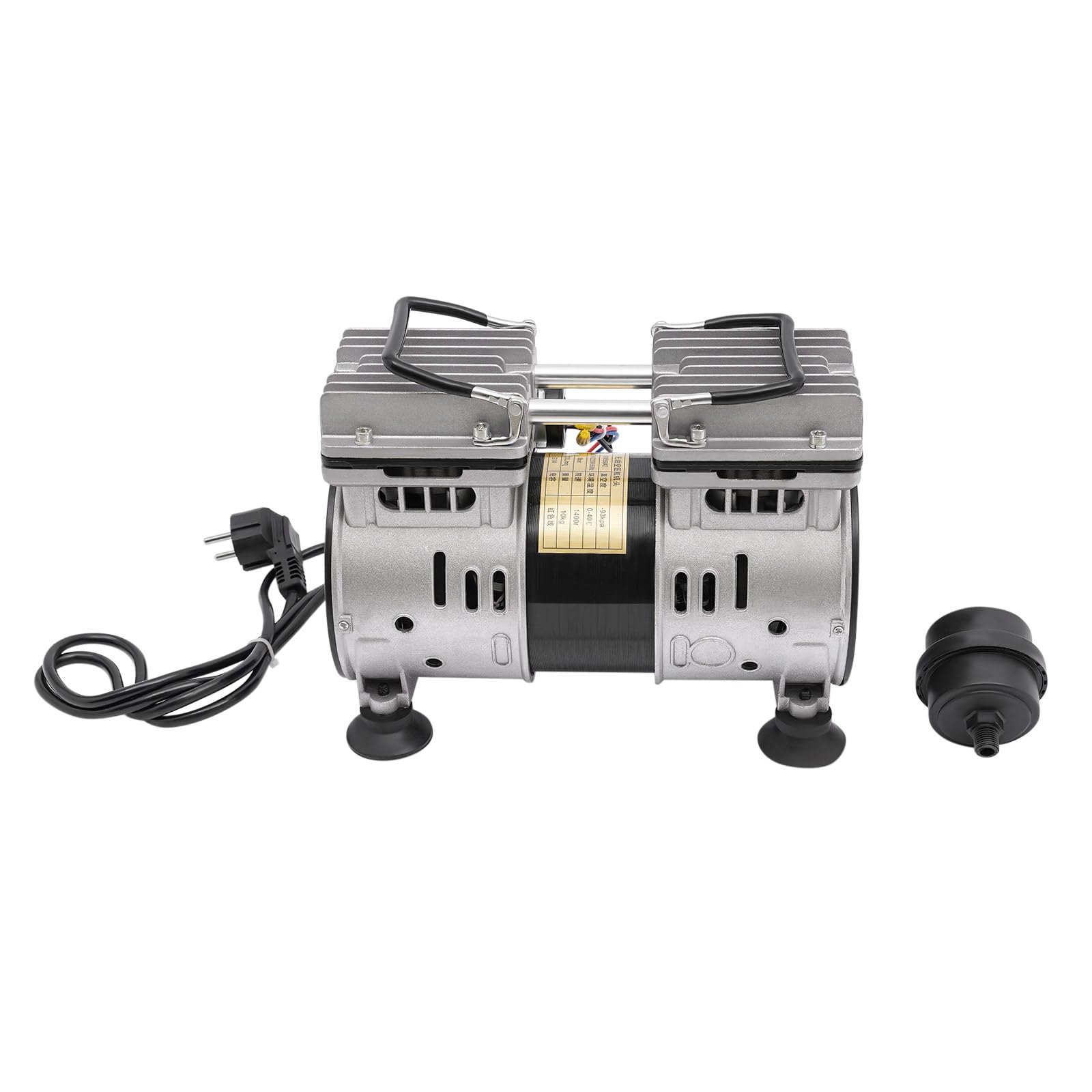 Ölfreie Vakuumpumpe 120L/Min 550W Tragbare ölfreie Labor-Vakuumpumpe 1400 RPM Geräuscharme medizinische Stummpumpe für Labor Elektronik Aquarium