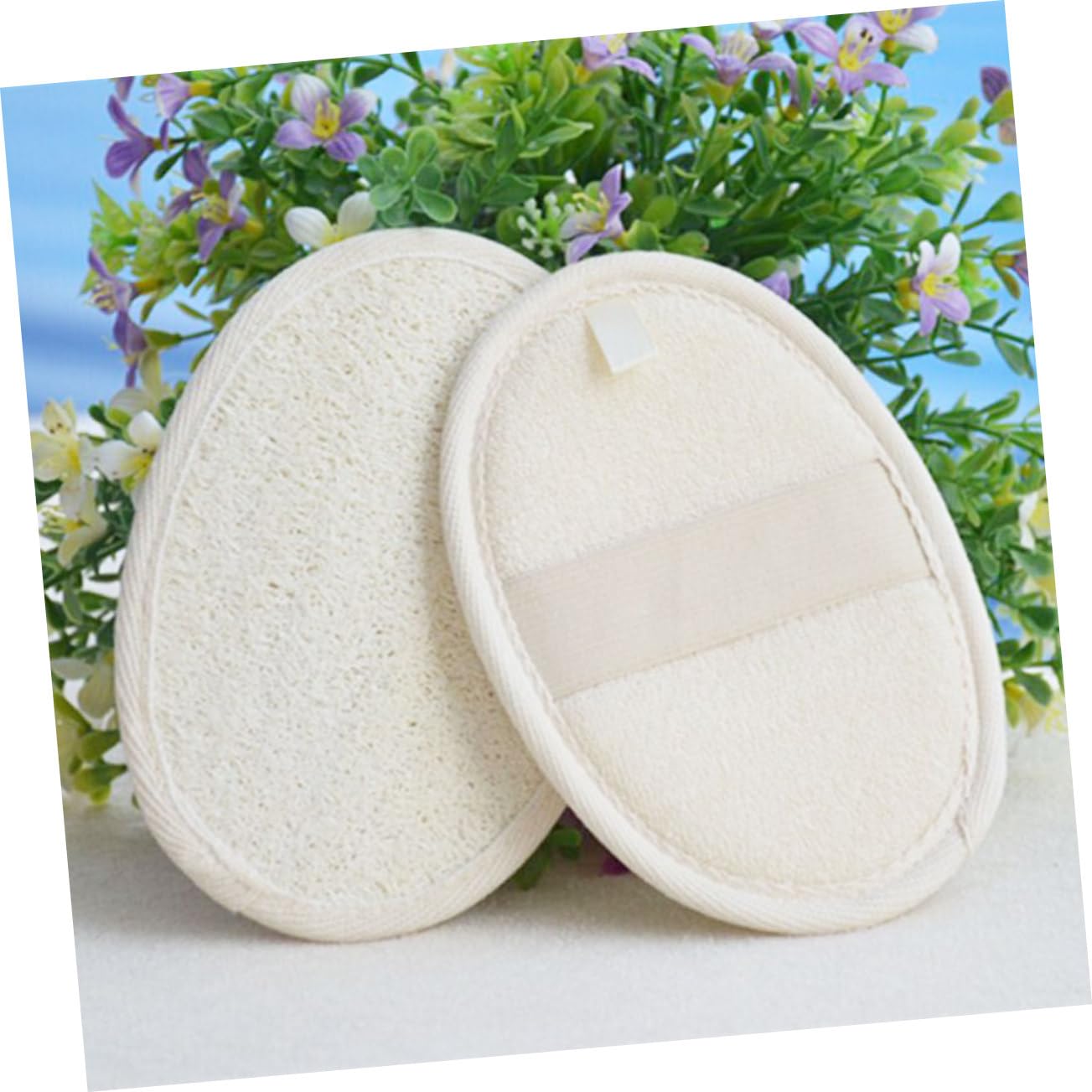 FRCOLOR 6 spugne esfolianti per bodyscrubber loofah bath sponge loofah sponge pad luffa spugna tampone esfoliante tampone esfoliante tampone per piante da bagno