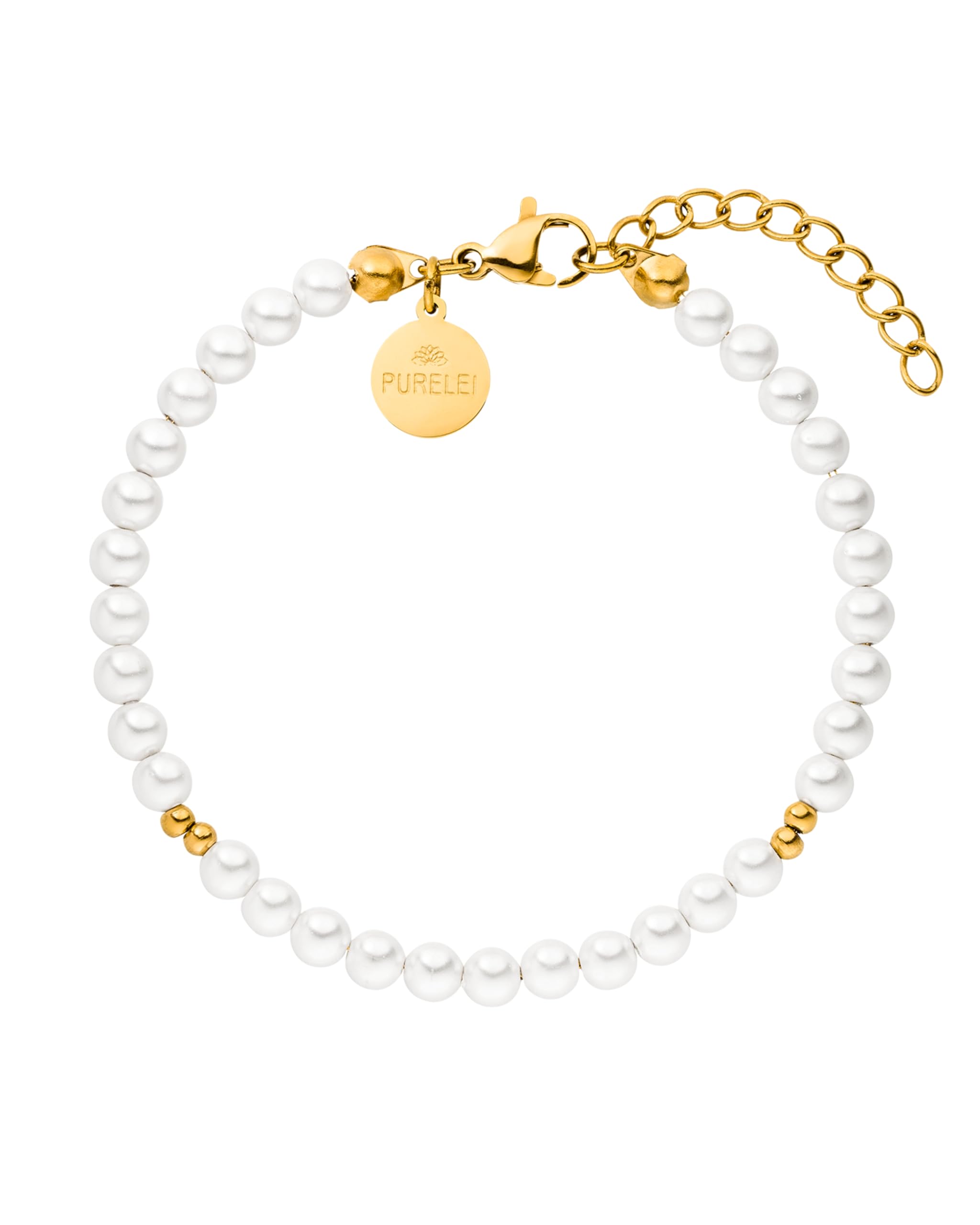 PURELEI Damen Armband Kanani – Elegantes & Verspieltes Schmuckstück Aus 18K Edelstahl, Wasserfest & Längenverstellbar (16/17,5/20 Cm) – Hawaiianisches Flair Für Jeden Tag