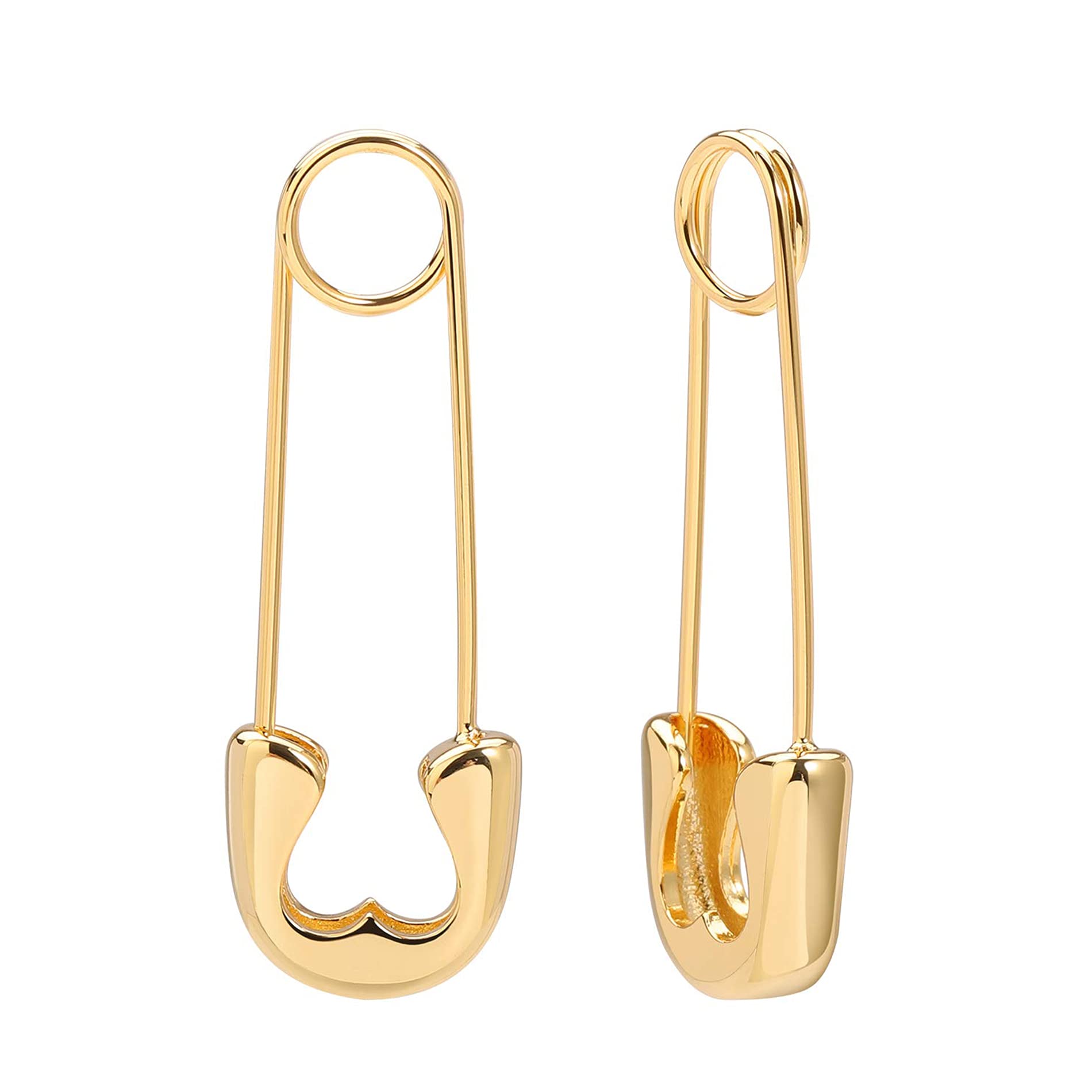 Safety Pin Earrings for Women 14K Gold Silver Pin Earrings Jewelry for Girls