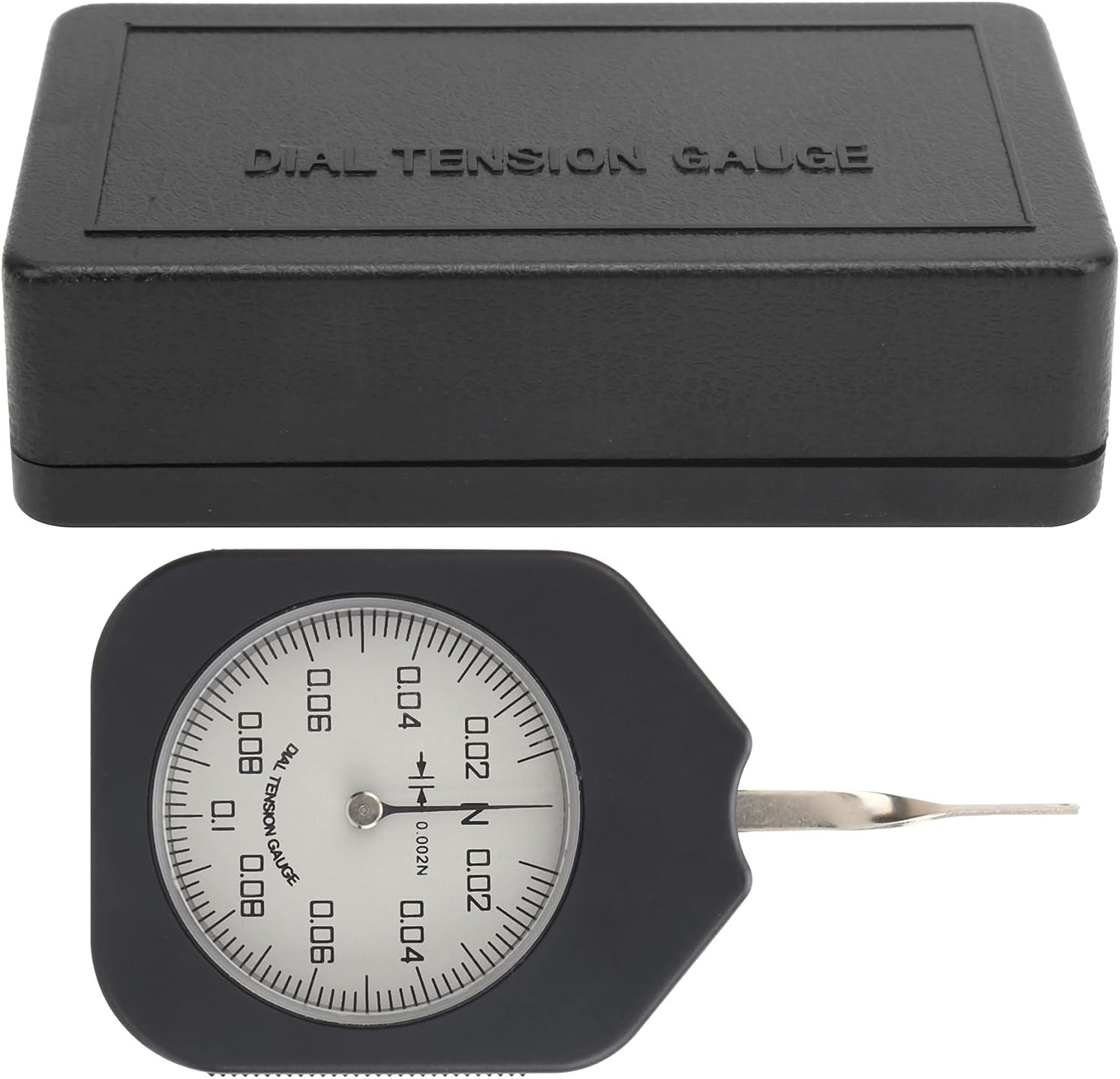Dial Tension Gauge Meter Tensiometer High Precision Single Pointer 0.1N Tension Tester for Relay Tip Pressure Electronic Switch Micro Switch Valve Spring Pull Pressure ABS Alloy